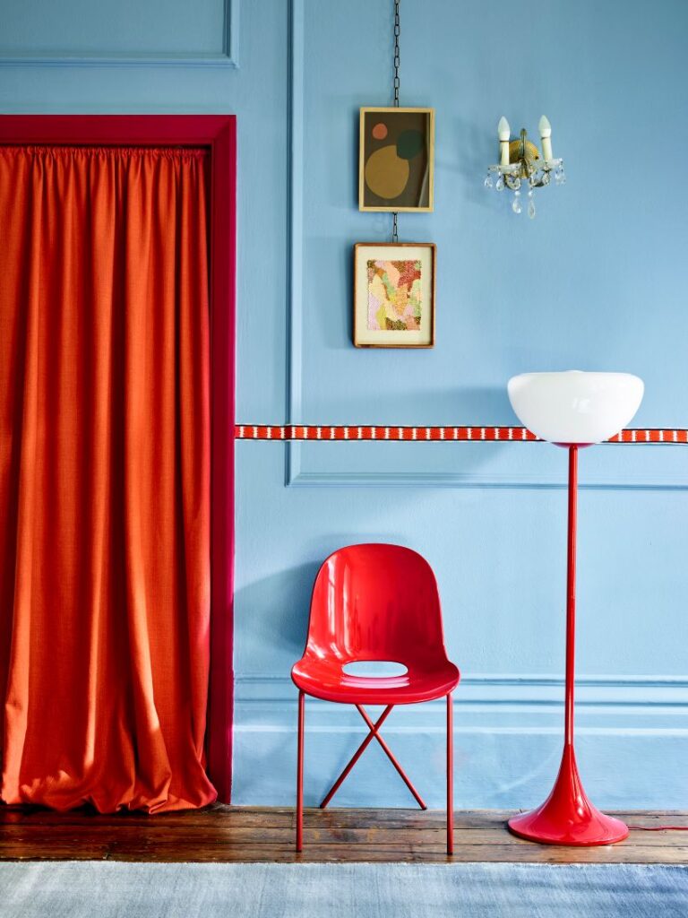 House Beautiful Red & Blue